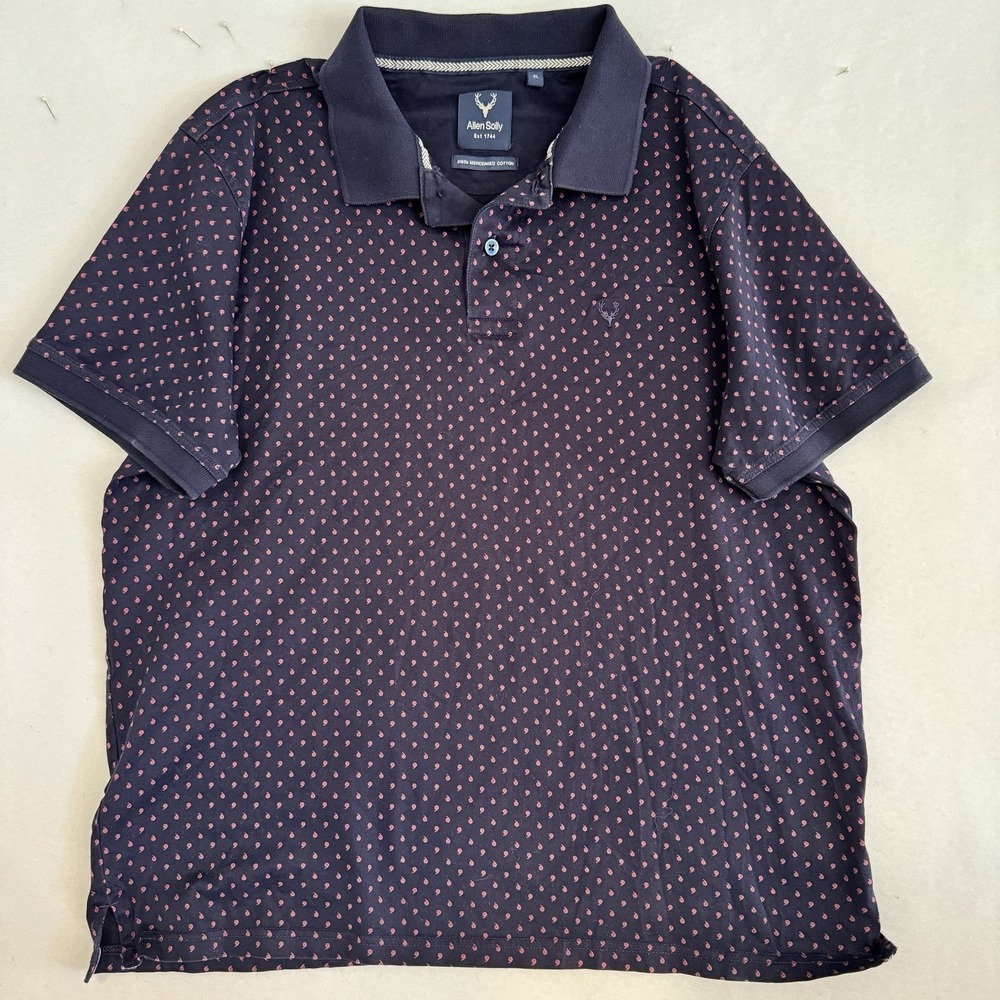 Allen Solly Polo Double Mercerized Cotton Polo, Size XL‎ Red/Blue